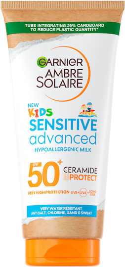 Garnier Sensitive Advanced Eco SPF50+ Waterproof Kids Sunscreen Emulsion for Face 175ml