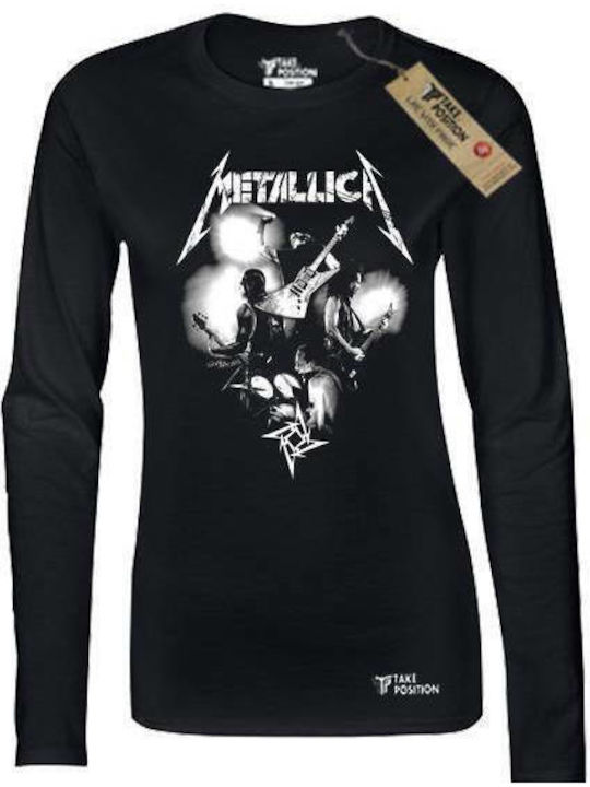 Takeposition Damen Bluse Metallica Schwarz 505-7523