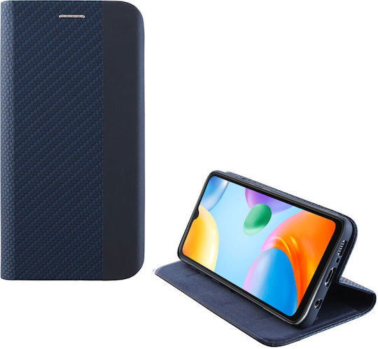 Idol 1991 Elite Anti-RFID Book Synthetic Leather / Silicone Blue (Xiaomi Redmi 10C, Redmi 10 Power)