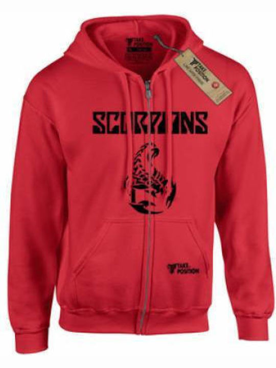 Takeposition Hooded Jacket Scorpions Red