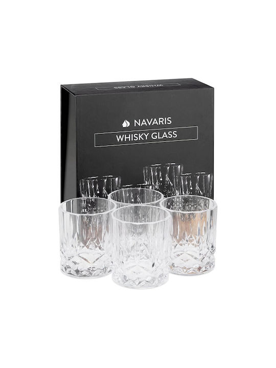 Navaris Gläser-Set Whiskey aus Glas 4Stück