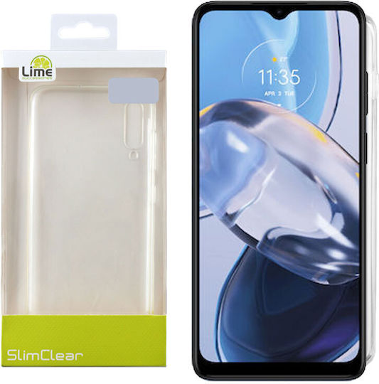 Lime Slimclear Back Cover Silicon Transparent (Moto E22)