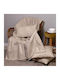 Aslanis Home Ismaros Ριχτάρι Πολυθρόνας Chenille 180x180εκ. Σπαγγί / Εκρού