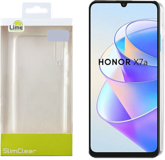 Lime Slimclear Umschlag Rückseite Silikon Transparent (Honor X7a)