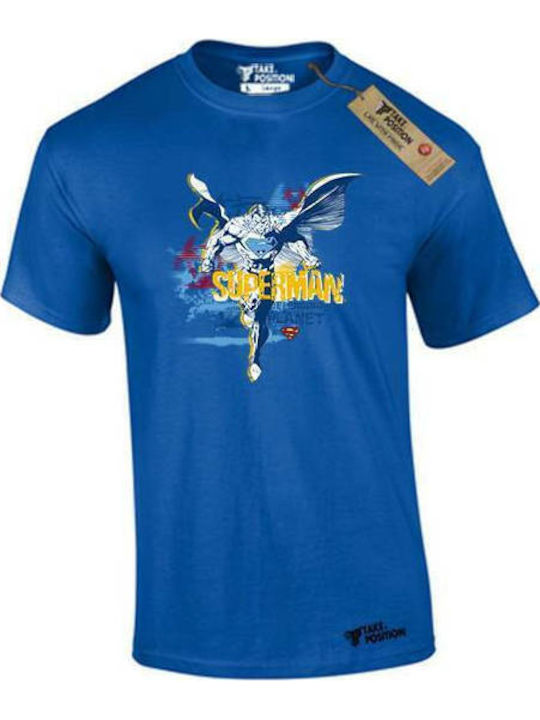 Takeposition T-shirt Superman Blau