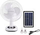 Autonomous Solar Lighting System with Charger with Fan 12"