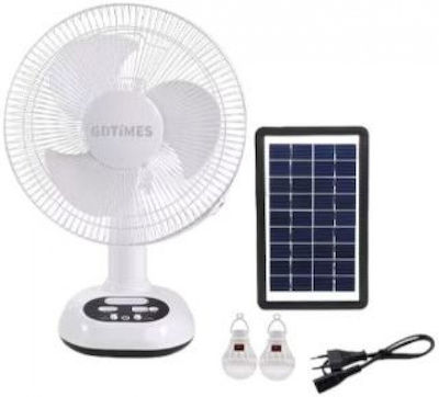 Sistem de iluminat solar GDTimes GD-8012 cu ventilator 12"