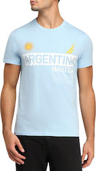 Nautica Ανδρικό T-shirt Κοντομάνικο Γαλάζιο