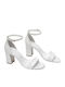 Leder Sandalen Weiß