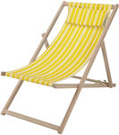 Lounger-Armchair Beach Yellow