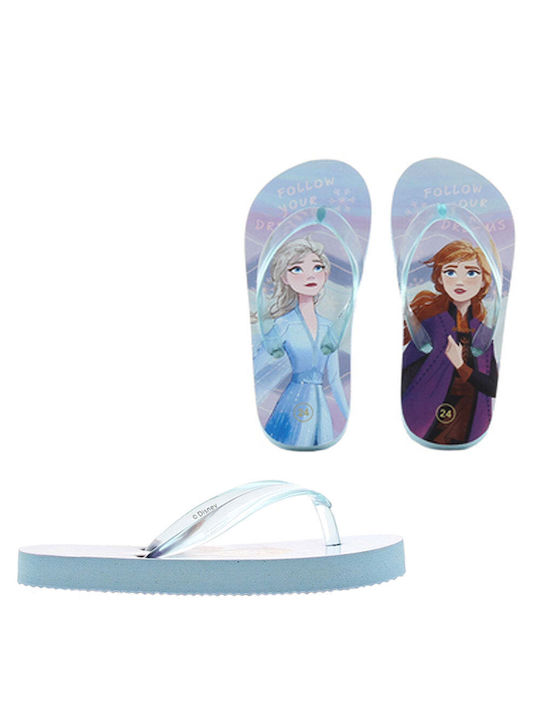 Disney Παιδικές Σαγιονάρες Flip Flops Frozen Γαλάζιες