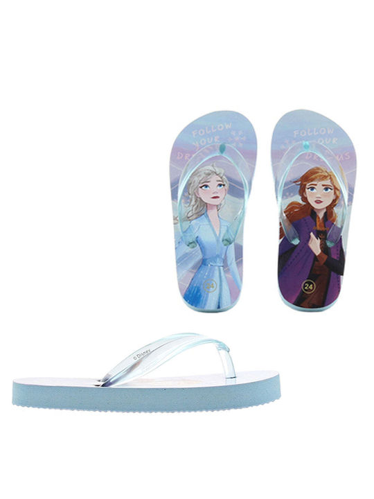 Disney Kinder Flip Flops Gefroren Hellblau