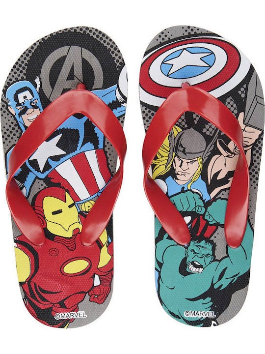 Παιδικές Σαγιονάρες Flip Flops Κόκκινες Marvel Avengers