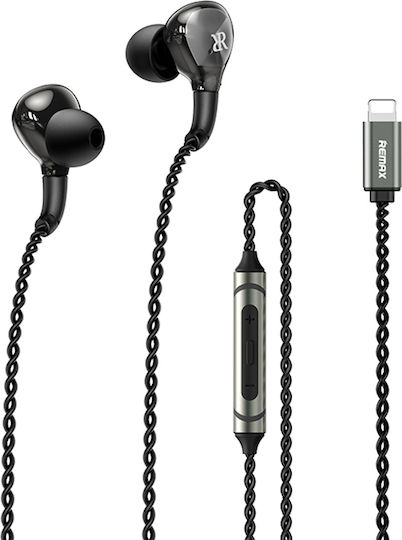 Remax RM-616i In-ear Handsfree with Lightning Connector Black