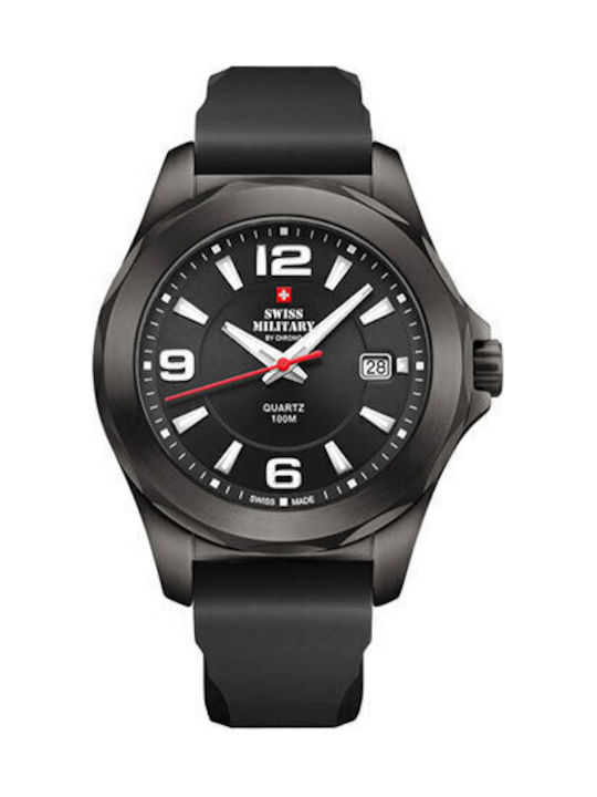 Swiss Military by Chrono Мъжки часовник 42мм на батерия с черен каучуков каишка