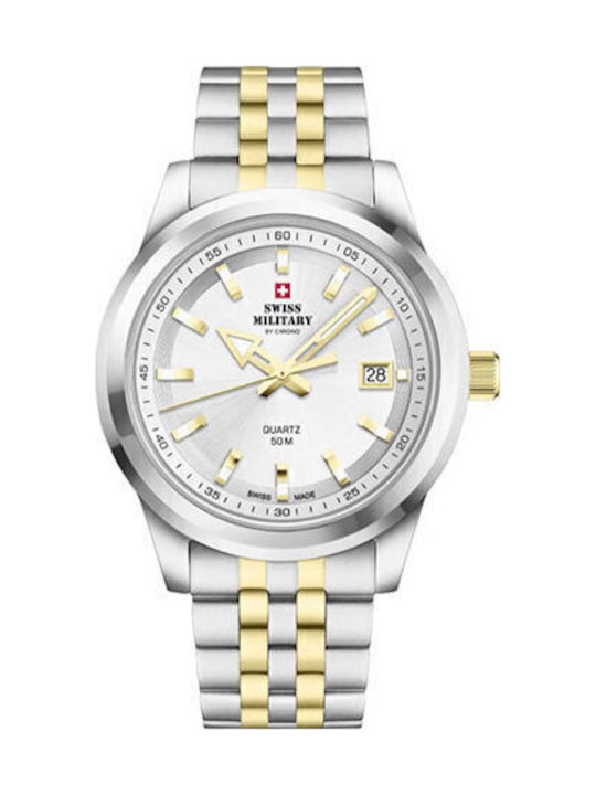Swiss Military by Chrono Мъжки часовник 41мм На батерия С Метална гривна