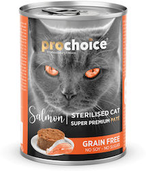 Prochoice Sterilised Υγρή Τροφή για Ενήλικες Στειρωμένες Γάτες σε Κονσέρβα με Σολομό 400gr