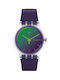 Swatch Ceas cu Curea de Cauciuc Spring Breeze Polapurple