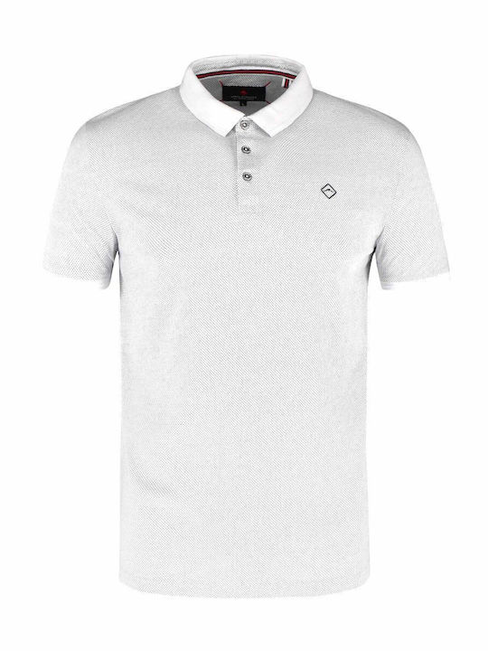 Volcano T-TEXO Men's Dot Pattern Polo Shirt - Clear White