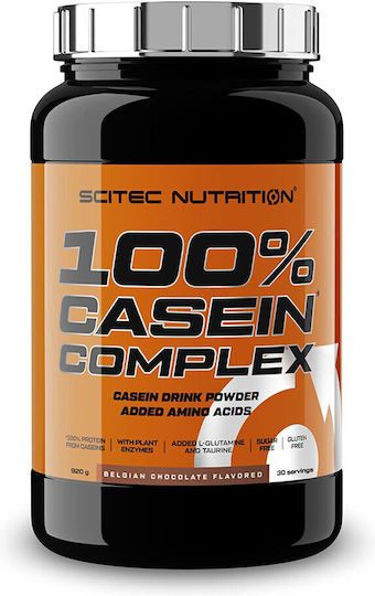 Scitec Nutrition 100% Casein Complex Gluten Free with Flavor Belgian Chocolate 920gr