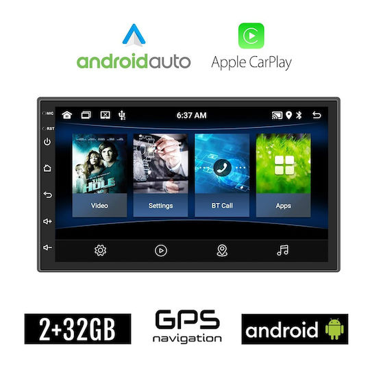 Booma Car Audio System 2DIN (Bluetooth/USB/AUX/WiFi/GPS/Apple-Carplay/Android-Auto)