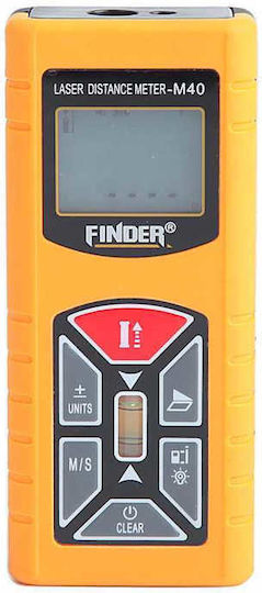 Finder Μέτρο Laser M40 με Εύρος Μέτρησης 0.03m-40m