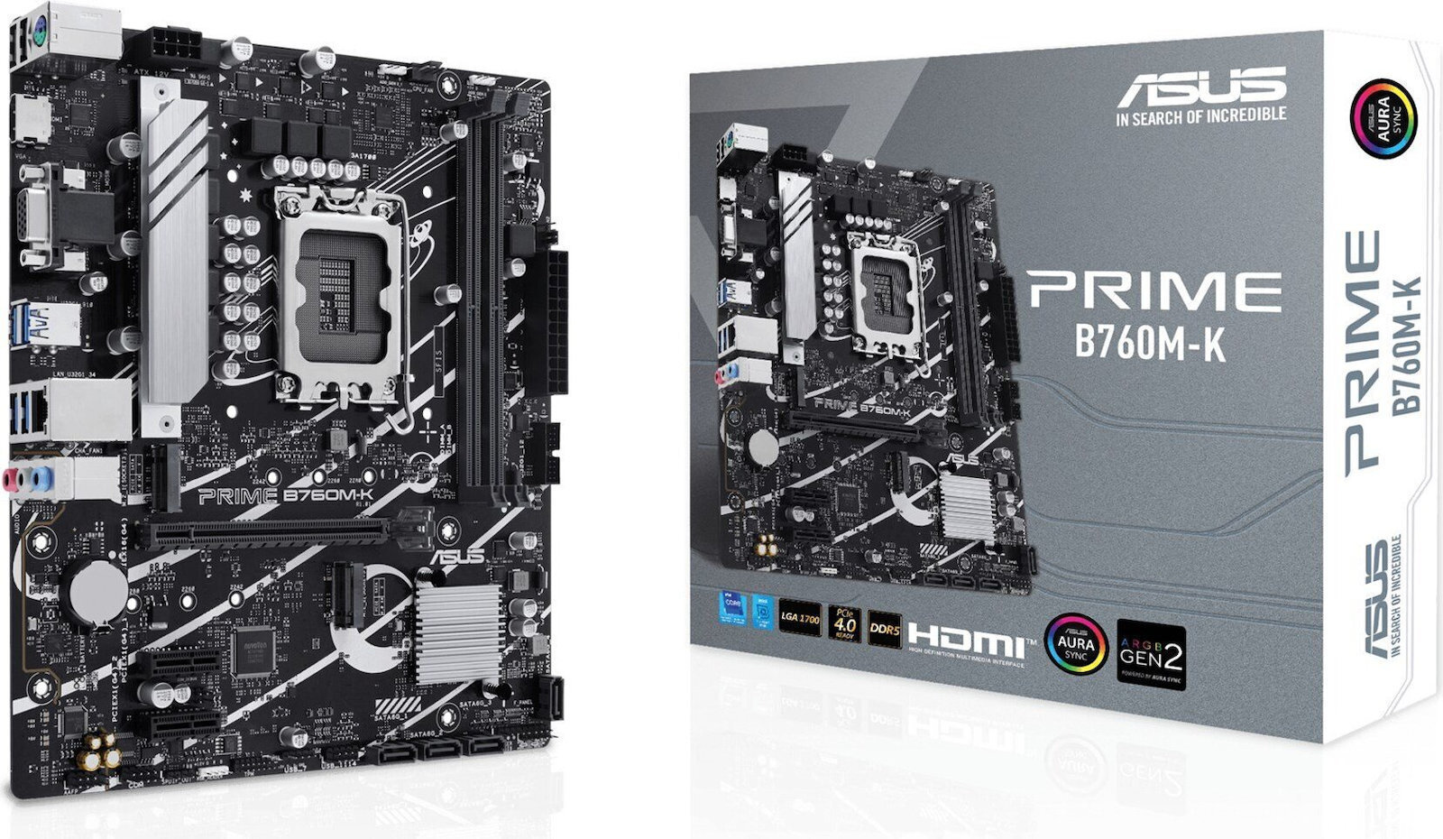 Asus PRIME B760M-K Motherboard Micro ATX με Intel 1700 Socket 90MB1FI0-M0EAY0