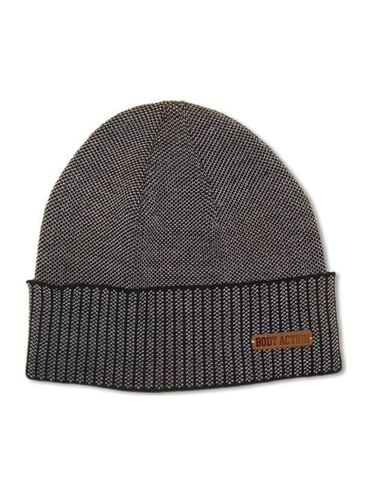BODY ACTION JACQUARD KNIT BEANIE HAT 095704-01