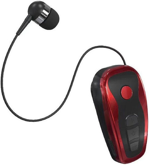 KTR-Q7 In-ear Bluetooth Handsfree Ακουστικό Πέτου Κόκκινο