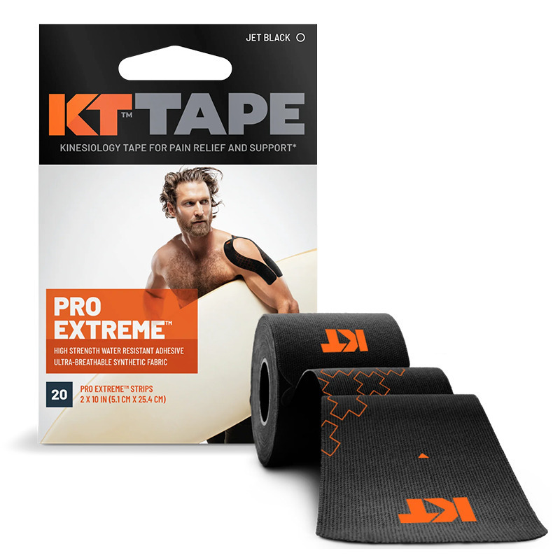 KT Tape Pro Extreme Precut Ταινίες Κινησιοθεραπείας 25cm x 5m Jet Black