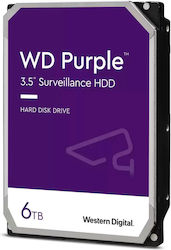 Western Digital Purple 6TB HDD Σκληρός Δίσκος 3.5" SATA III 5400rpm με 256MB Cache για Desktop