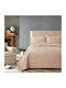 Liolios Home Manolia Σετ Κουβερλί Υπέρδιπλο Microsatin Amethyst 240x250cm 3τμχ