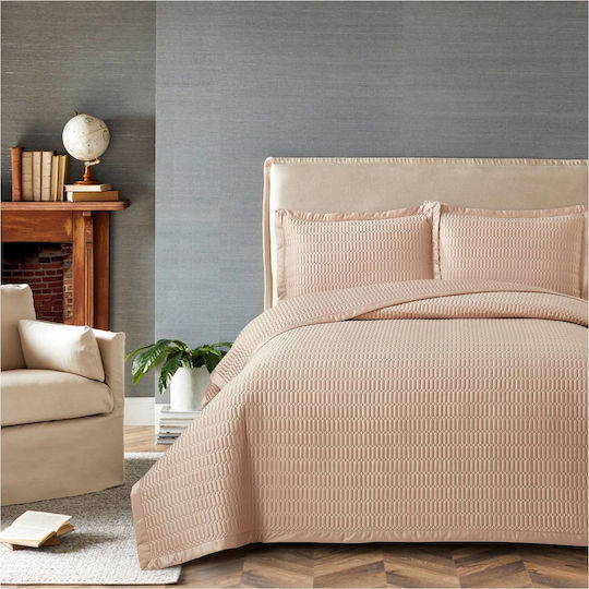 Liolios Home Manolia Σετ Κουβερλί Υπέρδιπλο Microsatin Amethyst 240x250cm 3τμχ