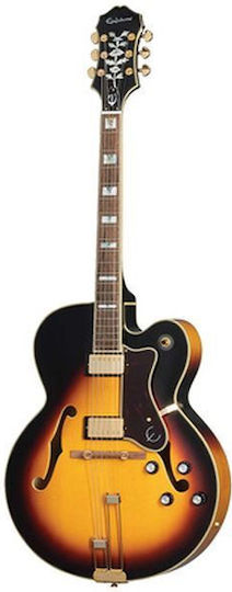 Epiphone Broadway Chitară Electrică Telecaster cu HH Configurație Doze Sunburst Vintage