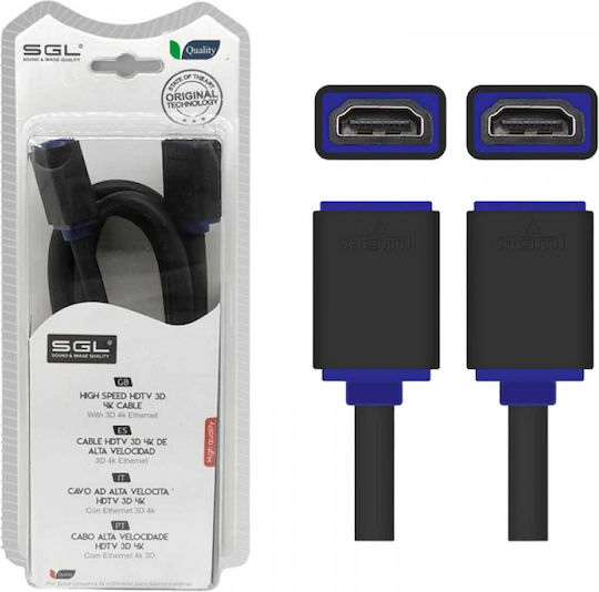 SGL Cablu HDMI De Sex Feminin - HDMI De Sex Feminin 1.5m Negru