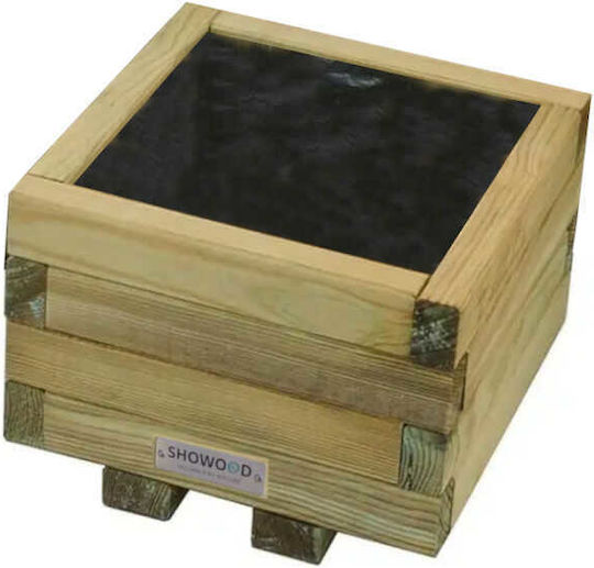 Showood Γλάστρα Ξύλινη Καφέ 30x30x21εκ.