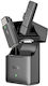 Hoco S31 Stream Cordless Microphone Πέτου, Clip On for Mobile in Gray Color