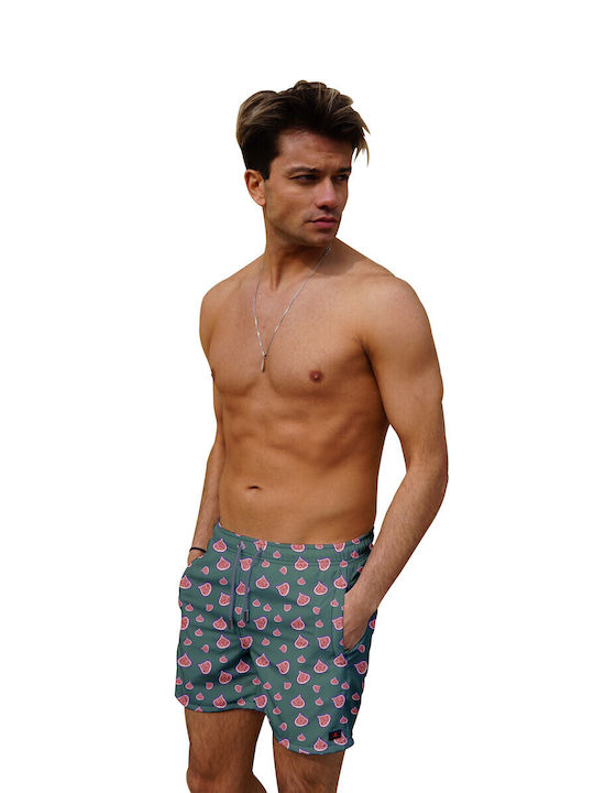 MEN'S SWIMWEAR GREEN COLOR