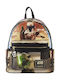 Loungefly Star Wars - Episode two Attack of the Clones Geantă pentru Copii Rucsacuri Maro 23bucx11.4bucx26.7buccm.