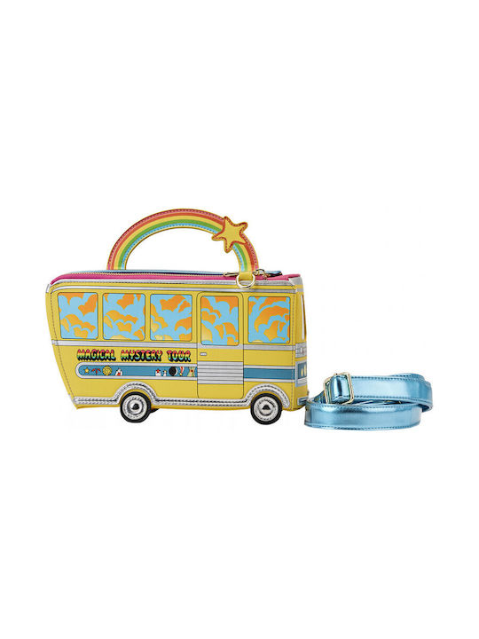 Loungefly Magical Mystery Tour Bus Παιδική Τσάντα Ώμου Κίτρινη