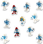 Autocolante Smurfs 5cm / 8buc