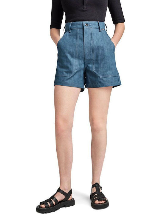 G-Star Raw Fatigue Γυναικείο Τζιν Σορτς Μπλε