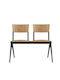 Κάθισμα Αναμονής 2 Θέσεων Bench Fuego/D2 Μπεζ 100x53x83cm