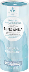 Ben & Anna Sensitive Highland Breeze Natural Αποσμητικό σε Stick 40gr Ben & Anna Sensitive Highland Breeze Natural Αποσμητικό σε Stick 40gr