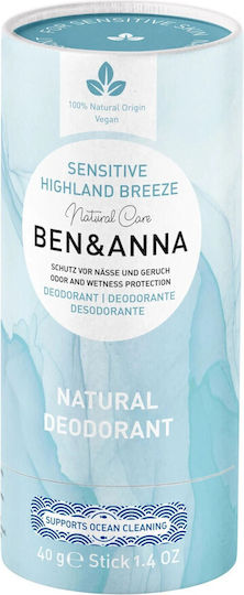 Ben & Anna Sensitive Highland Breeze Natural Deodorant als Stick 40gr