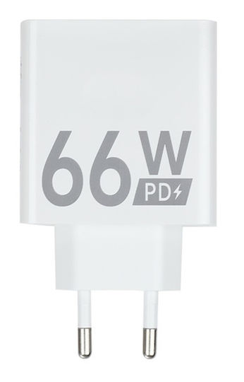 Ulefone Зарядно без кабел с USB-C порт 66W Бял (HJ-PD66W-EU)