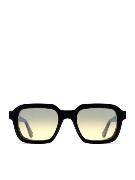 L.G.R. Raffaello Explorer Unisex Sonnenbrille mit Kunststoff Gestell Black 01 / Yellow Gradient Photochromic