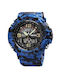 Skmei Analog/Digital Watch Chronograph Battery with Rubber Strap Army Blue