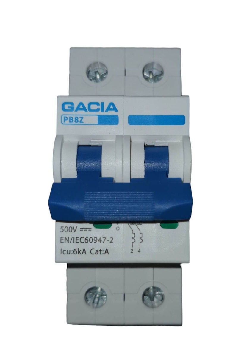 Gacia Αυτόματη Ασφάλεια 20A Διπολική 500-45103 | Skroutz.gr