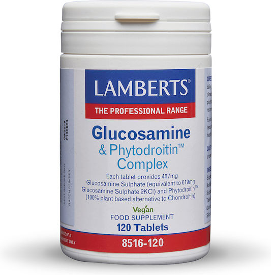 Lamberts Glucosamine & Phytodroitin Complex Supplement for Joint and Bone Health 60 Tablets